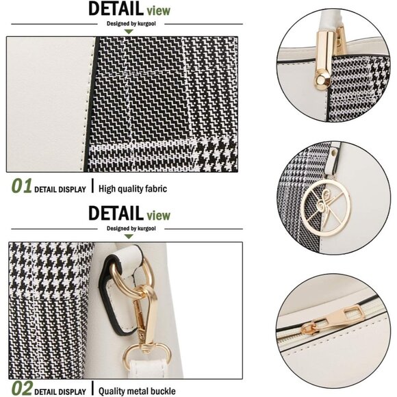 Women Purses and Handbags Top Handle Satchel Shoulder Bags Messenger Tote Bag fo - Picture 7 of 8